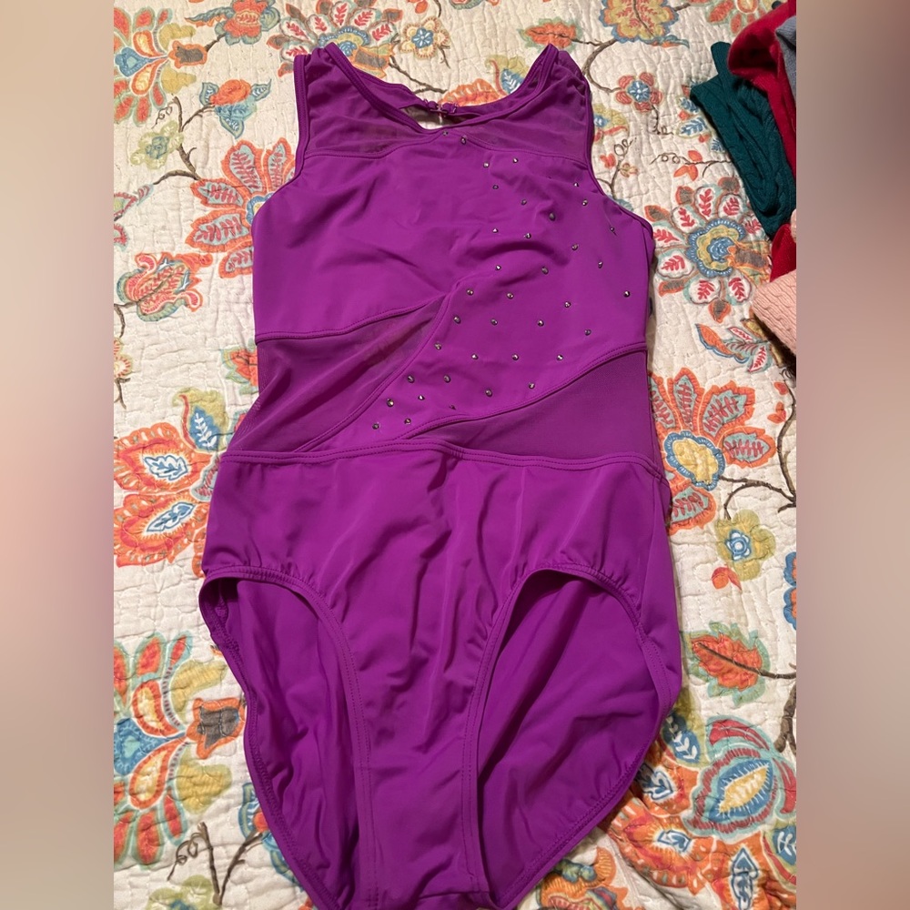 Vibrant Purple Bodysuit with Sleek Fit